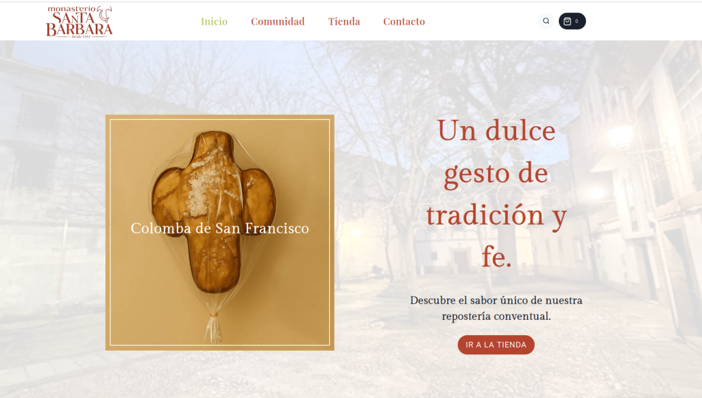 Deseño web Clarisas de Santa Barbara